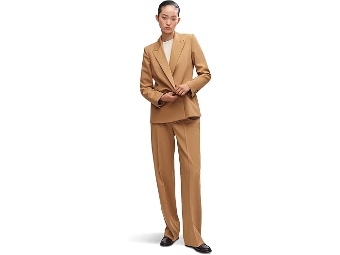 () ޥ ǥ 쥿 ֥졼 MANGO women Greta Blazer Camel