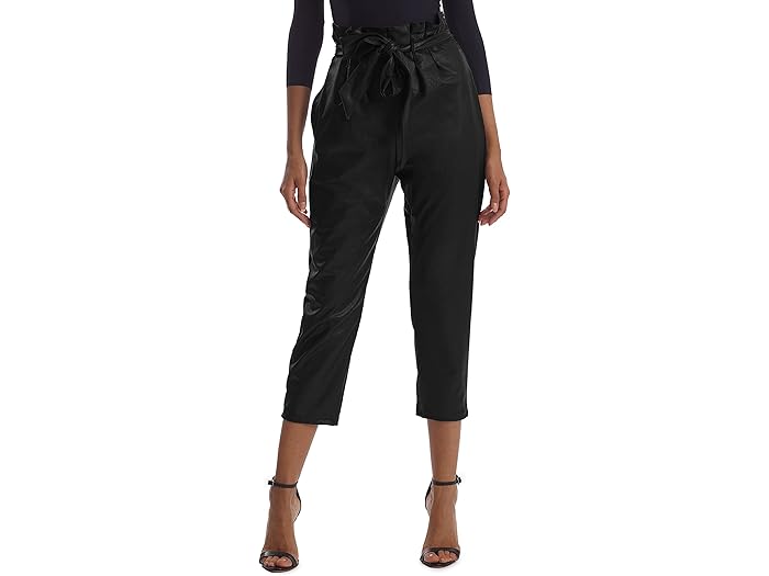 (取寄) コマンドー レディース フォー レザー ペーパーバッグ パンツ SLG451 Commando women Faux Leather Paperbag Pants SLG451 Black
