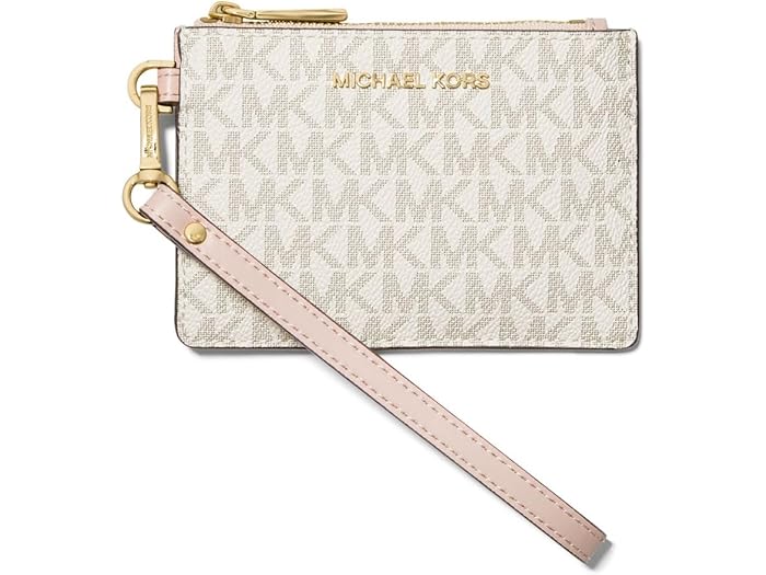 (取寄) マイケルコース レディース ジェット セット スモール コイン パース MICHAEL Michael Kors women Jet Set Small Coin Purse Vanilla/Soft Pinkのサムネイル