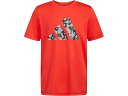 (取寄) アディダス キッズ ガールズ ペブル カモ ロゴ Ss ティー(トドラー/リトル キッド/ビッグ キッド) adidas Kids girls Pebble Camo Logo SS Tee(Toddler/Little Kid/Big Kid) Brt Red(4)