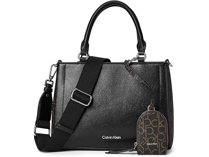 () Х󥯥饤 ǥ  å Calvin Klein women Sanya Satchel Black/B...