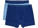 (取寄) トミーバハマ メンズ 2-パック メッシュ テック ボクサー ブリーフ Tommy Bahama men 2-Pack Mesh Tech Boxer Briefs Navy/Blue Parrot(4)