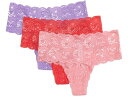 (取寄) コサベラ レディース ネバー セイ ネバー コンフィー キューティー トング 3-パック Cosabella women Never Say Never Comfie Cutie Thong 3-Pack Passiflora/Ibisco/Linaria(4)