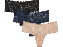 (取寄) コサベラ レディース ネバー セイ ネバー コンフィー キューティー トング 3-パック Cosabella women Never Say Never Comfie Cutie Thong 3-Pack Black/Navy Blue/Sette