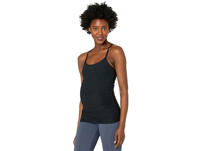 (取寄) ビヨンドヨガ レディース マタニティ スペースダイ スリム レイサーバック タンク Beyond Yoga women Maternity Spacedye Slim Racerback Tank Darkest Night