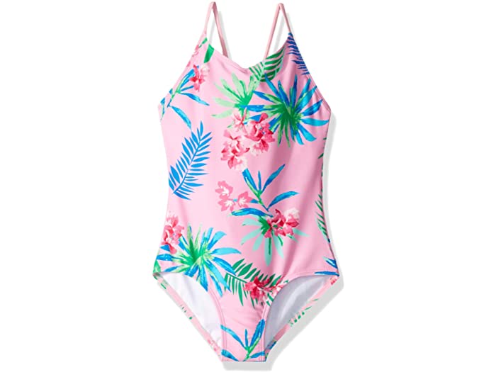 (取寄) カヌ サーフ ガールズ デイジー ビーチ スポーツ ワンピース スイムスーツ (リトル キッズ/ビッグ キッズ) Kanu Surf girls Daisy Beach Sport One-Piece Swimsuit (Little Kids/Big Kids) Leonie Floral Pink