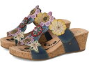 (取寄) ラルティストバイスプリングステップ レディース L'Artiste by Spring Step women Prettypetals Navy Multi