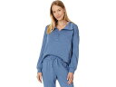 (取寄) トラヴィスマシュー レディース スカイロフト ソフト 1/2 ジップ TravisMathew women Skyloft Soft 1/2 Zip Heather Moonlight Blue(4)