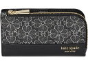 (取寄) ケイトスペード レディース スペード フラワー コーテッド キャンバス スモール スリム バイフォールド ウォレット Kate Spade New Y...