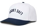 (取寄) ブラッククローバー アップサイド ダウン ラック 2 アジャスタブル ハット Black Clover Upside Down Luck 2 Adjustable Hat White/Navy Hat/3d Embroidery(4)
