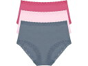 (取寄) ナトリ レディース ブリス フル ブリーフ 3-パック Natori women Bliss Full Brief 3-Pack Country Blue/Soft Mulberry/Fuchsia Rs(4)