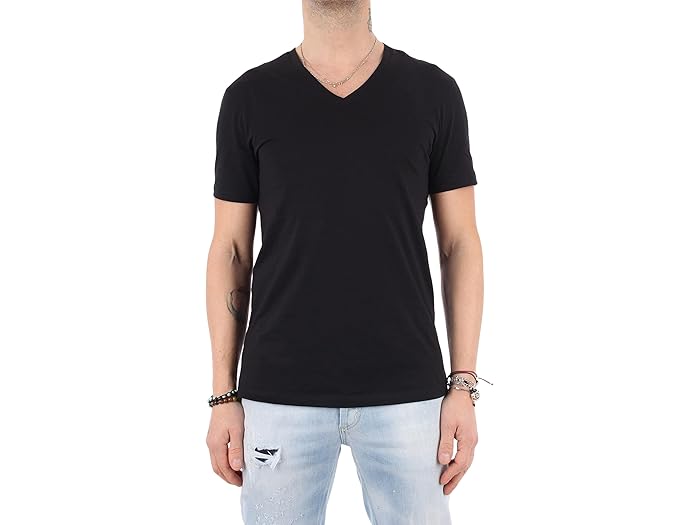(取寄) アルマーニエクスチェンジ メンズ V-ネック ティー Armani Exchange men V-Neck Tee Black
