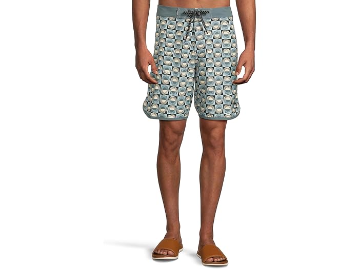 (取寄) クイックシルバー メンズ サーフシルク スカルプ 19 ボードショーツ Quiksilver men Surfsilk Scallop 19 BoardShorts Jade Grey