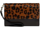 (取寄) パトリシア ナッシュ レディース ミラー リスレット Patricia Nash women Marsiliana Mirror Wristlet Leopard Haircalf/Chocolate Distressed Trim(4)