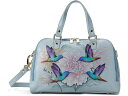 (取寄) アヌシュカ レディース ワイド オーガナザー サッチェル 695 Anuschka women Wide Organizer Satchel 695 Rainbow Birds(4)