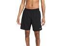 (取寄) ナイキ メンズ ドライ-フィット チャレンジャー 7 2イン1 ショーツ Nike men Dri-FIT Challenger 7" 2-in-1 Shorts Black/Black/Black/Reflective Silver