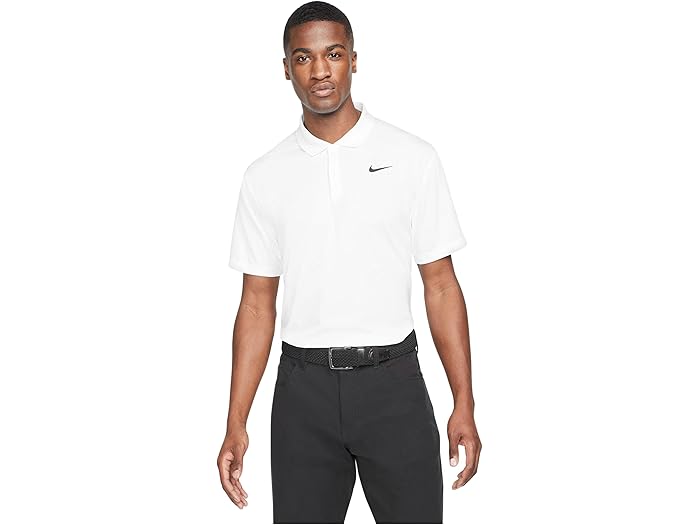 楽天スウィートラグ（取寄） ナイキ メンズ ドライ-フィット ビクトリー ソリッド ゴルフ ポロ Nike men Dri-FIT Victory Solid Golf Polo White/Black