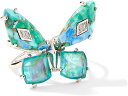 (取寄) ケンドラスコット レディース ビアンカ バタフライ カクテル リング Kendra Scott women Bianca Butterfly Cocktail Ring Silver Bright Aqua Mix