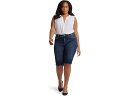 (取寄) エヌワイディージェイ レディース プラス ソフィー バイク カプリ ロータスガーデン NYDJ women Plus Sophie Bike Capri Lotusgarden lotusgardens(4)