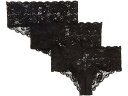 (取寄) コサベラ レディース ネバー セイ ネバー 3 パック ホッティ Cosabella women Never Say Never 3 Pack Hottie Hotpant Black(4)