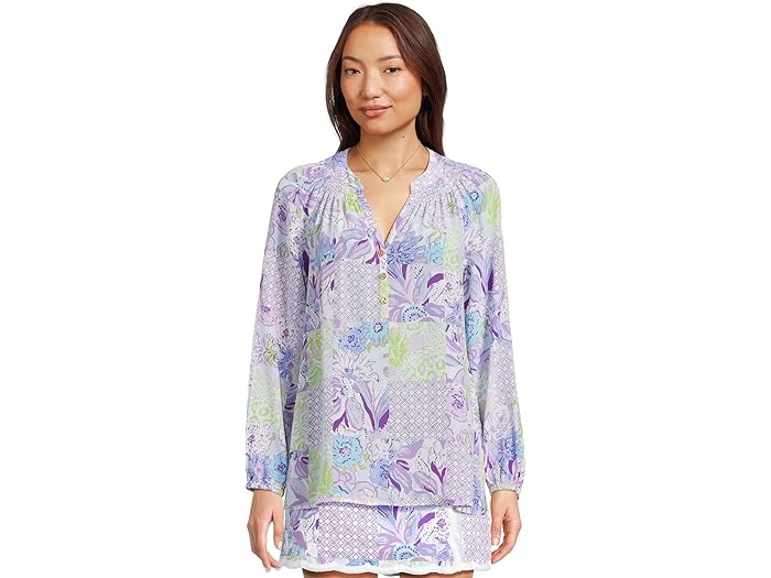 () ꡼ ԥåĥ ǥ 륶 ȥå Lilly Pulitzer women Elsa Top Multi Juicy Story P...