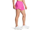 (取寄) アンダーアーマー レディース フライ バイ ショーツ Under Armour women Fly By Shorts Rebel Pink/Rebel Pink/Reflective(4)