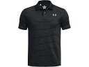 (取寄) アンダーアーマー キッズ ボーイズ マッチプレー プリンテッド ゴルフ ポロ Under Armour Kids boys Matchplay Printed Golf Polo Black/Pitch Gray/Pitch Gray