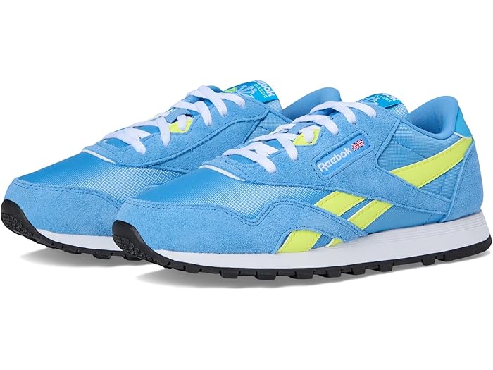 (取寄) リーボックキッズ キッズ クラシック ナイロン (ビッグ キッド) Reebok Kids kids Classic Nylon (Big Kid) Essential Blue/Solar Acid Yellow/Blue