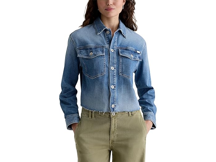 (取寄) AGジーンズ レディース バレッタ ユーティリティ シャツ ジャケット イン アビス AG Jeans wome..