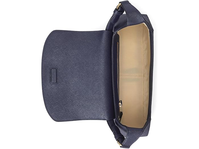 (取寄) ローレン ラルフローレン レディース クロスハッチ ミディアム ショルダー バッグ Lauren Ralph Lauren women Crosshatch Medium Schylar Shoulder Bag Refined Navy
