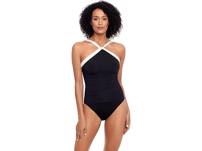 (取寄) ローレン ラルフローレン レディース ベル エアー ハイ ネック ワンピース Lauren Ralph Lauren women Bel Air High Neck One-Piece Black
