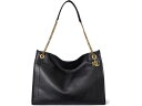 (取寄) ローレン ラルフローレン レディース ペブルド レザー ラージ ブラッドリー トート バッグ Lauren Ralph Lauren women Pebbled Leather Large Bradley Tote Bag Black