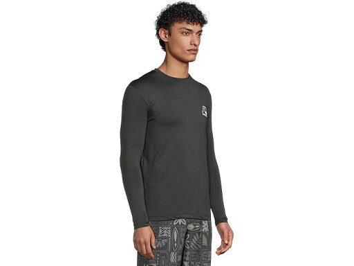 (取寄) クイックシルバー メンズ DNA ロゴ サーフ ティー ロング スリーブ サーフ ティー Quiksilver men Dna Logo Surf Tee Long Sleeve Surf Tee Phantom Heather