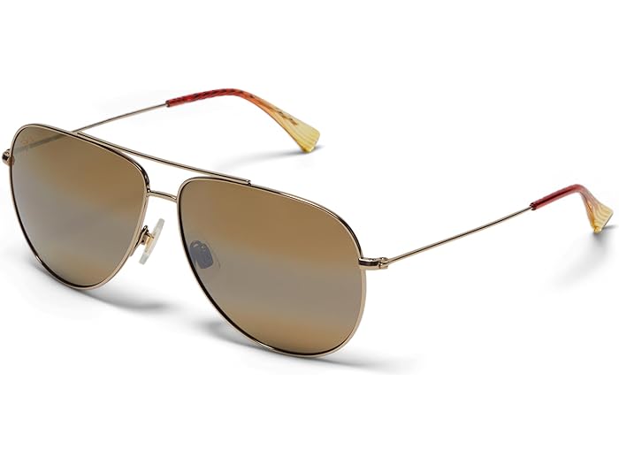 (取寄) マウイ ジム メンズ Xl Maui Jim men Hauoli XL Shiny Light Gold w/Orange & Yellow