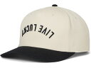 (取寄) ブラッククローバー アップサイド ダウン ラック 1 アジャスタブル ハット Black Clover Upside Down Luck 1 Adjustable Hat Crme/Black Hat/3d Embroidery