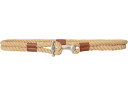 (取寄) ローレン ラルフローレン レディース ロープ スキニー ベルト Lauren Ralph Lauren women Rope Anchor-Toggle Skinny Belt Natural/Lauren Tan