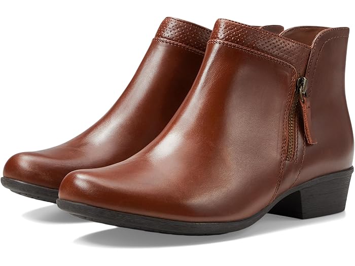 () åݡ ǥ ꡼ ֡ƥ Rockport women Carly Bootie Tan Leather