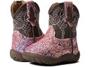 (取寄) ローパー キッズ ガールズ グリッター アズテク (インファント/トドラー) Roper Kids girls Glitter Aztec (Infant/Toddler) Pink Southwest Glitter Vamp/Brown Shaft