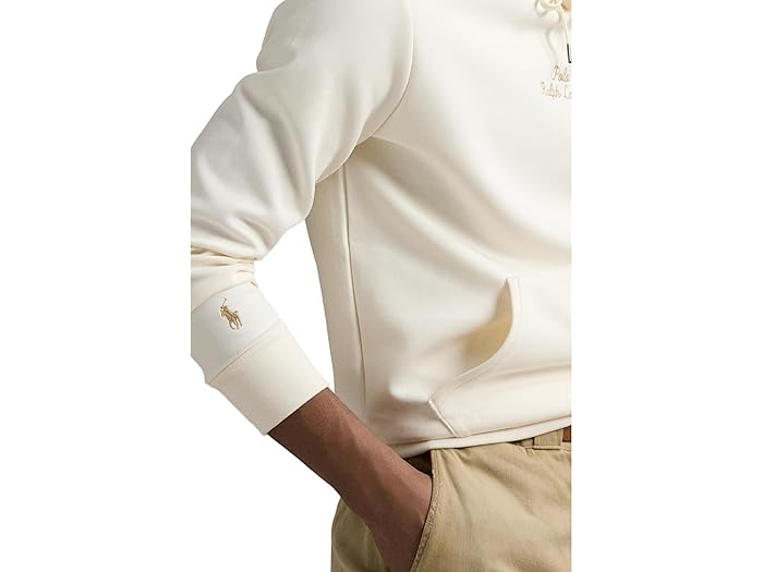 (取寄) ラルフローレン メンズ ロゴ ダブルニット ブーディ Polo Ralph Lauren men Logo Double-Knit Hoodie Pale Cream