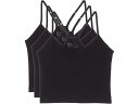 (取寄) パクト レディース エブリデイ シェルフ ブラ クロップド キャミソール 3-パック PACT women Everyday Shelf Bra Cr...