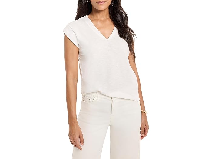 () ˥å ǥ V-ͥå  NIC+ZOE women V-Neck Tank Paper White