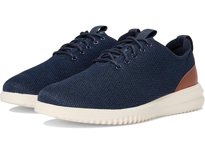 (取寄) コールハーン メンズ グランド+ ニット オックスフォード Cole Haan men Grand+ Knit Oxfords Navy Blazer/British Tan