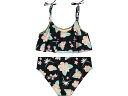 (取寄) ハーレー キッズ ガールズ フリル ビキニ (ビッグ キッド) Hurley Kids girls Flounce Bikini (Big Kid) Black Multi