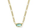 (取寄) ケンドラスコット レディース イライザ フィガロ チェイン ショート ペンダント ネックレス Kendra Scott women Elisa Figaro Chain Short Pendant Necklace Gold Deep Aqua Illusion