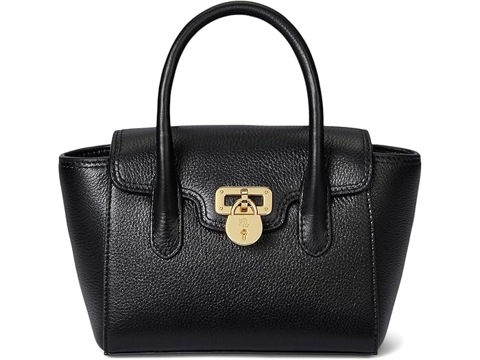 楽天スウィートラグ（取寄） ローレン ラルフローレン レディース ペブルド レザー スモール タンナー サッチェル Lauren Ralph Lauren women Pebbled Leather Small Tanner Satchel Black