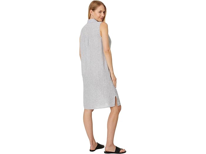 (取寄) アイリーン フィッシャー レディース クラシック カラー ドレス Eileen Fisher women Classic Collar Dress White Black