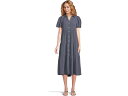 (取寄) シーシー レディース ショート スリーブ ティアード マキシ シャツ ドレス CeCe women Short Sleeve Tiered Maxi Shirt Dress Brisk Blue