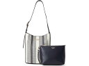 (取寄) ゲス レディース ニコレット ラージ バケット ショルダー バッグ GUESS women Nicolette Large Bucket Shoulder Bag Navy Multi|詳細画像