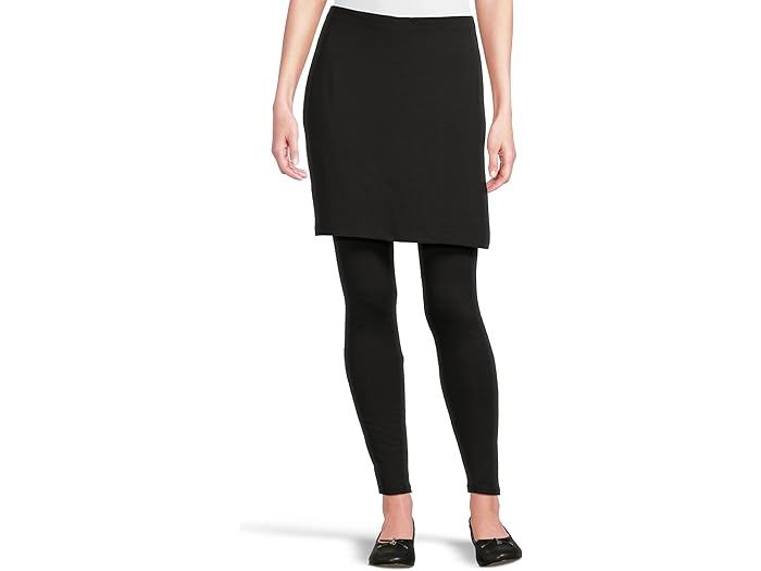 (取寄) アイリーン フィッシャー レディース スカーテッド アンクル レギングス Eileen Fisher women Skirted Ankle Leggings Black