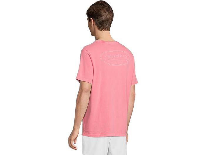 (取寄) ヴィンヤードヴァインズ メンズ アウトラインド サーフ ロゴ ショート スリーブ ティー Vineyard Vines men Outlined Surf Logo Short Sleeve Tee Sunset Pink